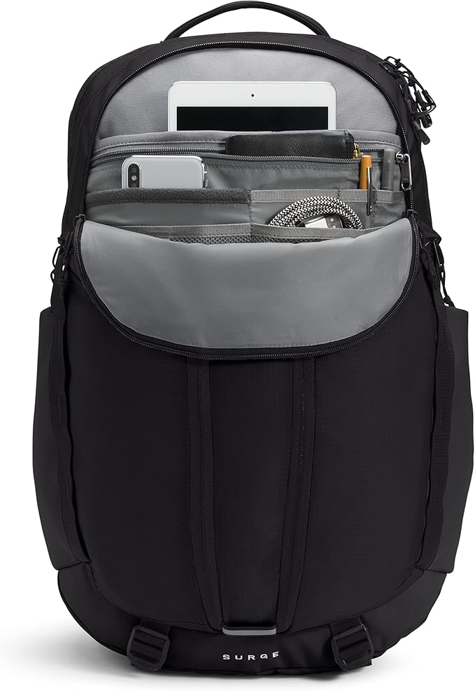 THE NORTH FACE Surge Commuter Laptop Backpack | Daypack With Water Repellent Finish, 16" Laptop Sleeve, Reflective Details