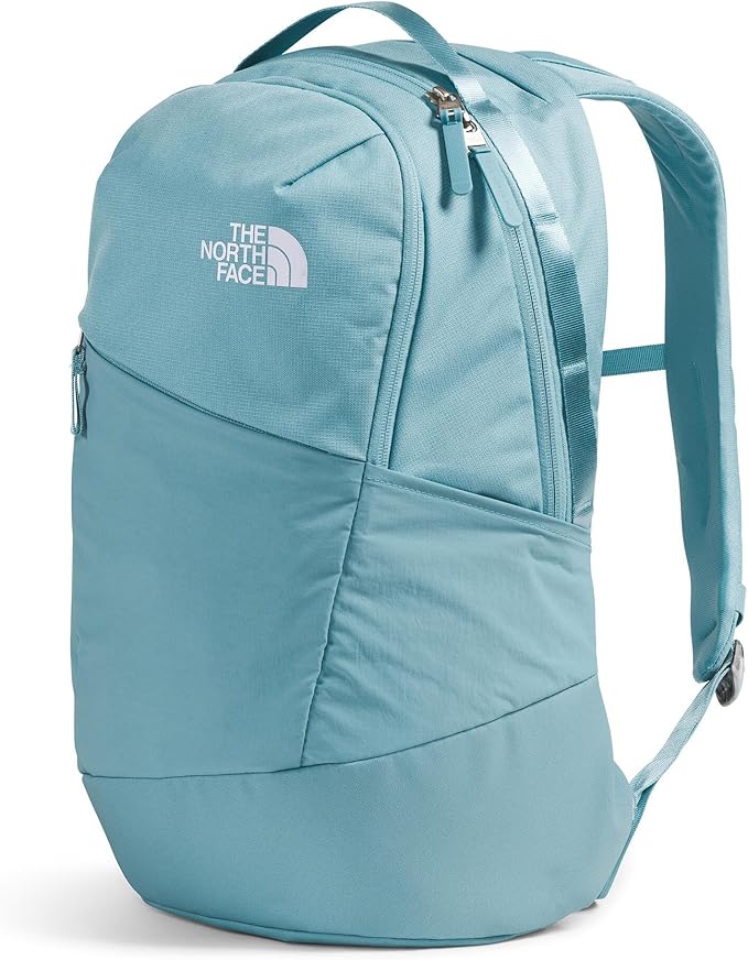 The North Face Women's Isabella 3.0 Backpack | Everyday Travel Bag with 16" Laptop Sleeve, Water-Repellent Finish, Women-Specific Fit, Blue Eclipse Light Heather/TNF White, One Size