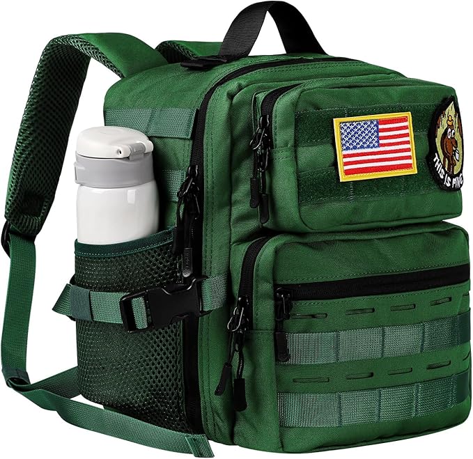 9L Mini Tactical Backpack for Men Women,Small Military Tactical Backpack for Sport,Gym,Hiking,Travel,Camping (Army Green)