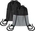 2Pcs Drawstring Backpack Gym Bag - String Gym Bag for Women & Men, Lightweight Cinch Sports Sackpack for Beach, Travel, Yoga, Swimming