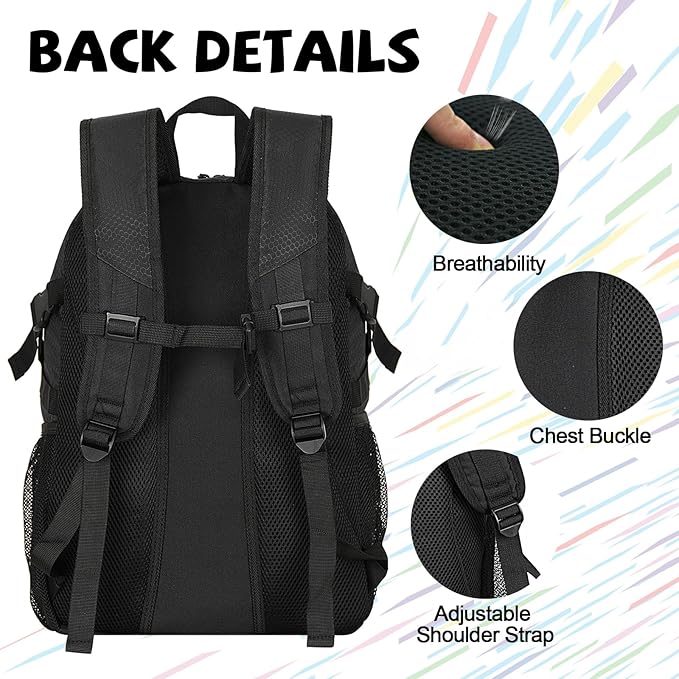 Goloni Basketball Bag,Large Sports Bag with with Separate Ball & Shoe Compartments,Gym Bag for Basketball,Soccer,Volleyball
