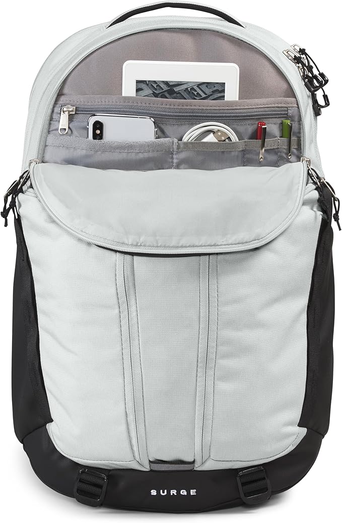 THE NORTH FACE Surge Commuter Laptop Backpack | Daypack With Water Repellent Finish, 16" Laptop Sleeve, Reflective Details
