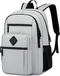 Backpack for School, Lightweight Boys Girls Backpack with USB Port Fits 15.6 Inch Notebook, Water Bottle Pocket - Ideal for Teens, College Students, Adults