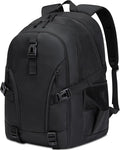 BLUEFAIRY High School Backpack for Girls Boys Middle School Bookbag for Kids Back to School Bag for College with Large Compartment Casual Daypack Mochilas para Niñas Adolescentes 18" Coal Black
