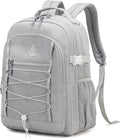 Lanola Travel Business Study Water Resistant Casual Backpack Lightweight Student School bag for Men Women - Gray