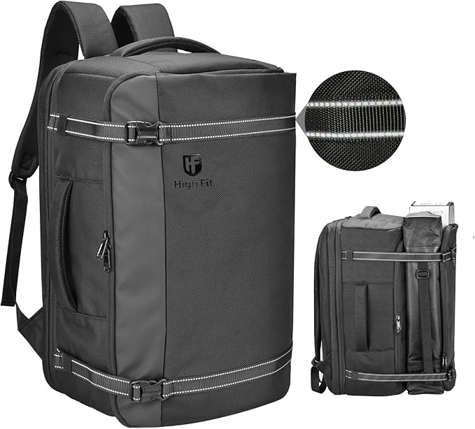 Travel Backpack 40L, TSA Friendly Airline Flight Approved Carry On Laptop Backpacks Lightweight Business Knapsack,Large Capacity Rucksack,Weekender Bag Daypack,Fits 17.3 Inch Laptop