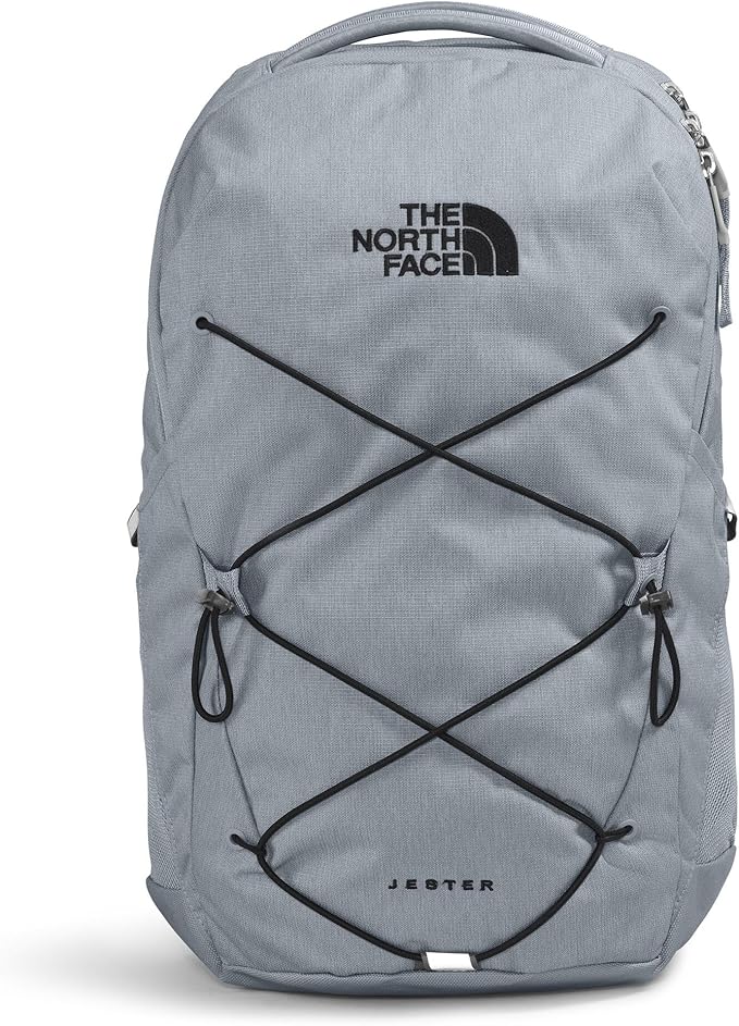 The North Face Jester Everyday Laptop Backpack - Commuter Daypack, Water Repellent, Laptop Sleeve, Mid Grey Dark Heather/TNF Black-NPF, One Size