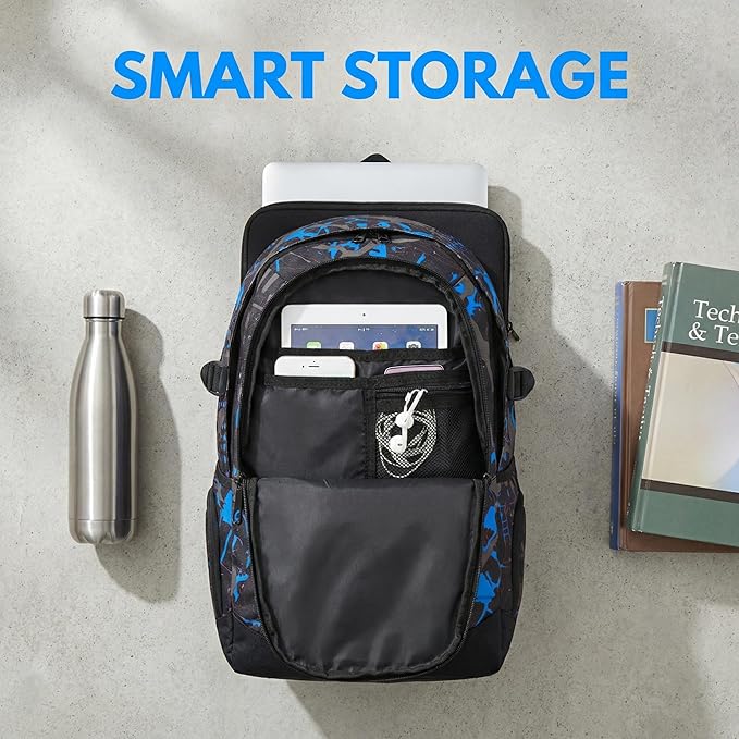 rickyh style School Backpack Travel Bag for Men & Women Lightweight College Back Pack with Laptop Compartmen