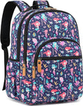 Leaper Water-resistant Mermaid Laptop Backpack School Travel Bag Bookbags Satchel Purple