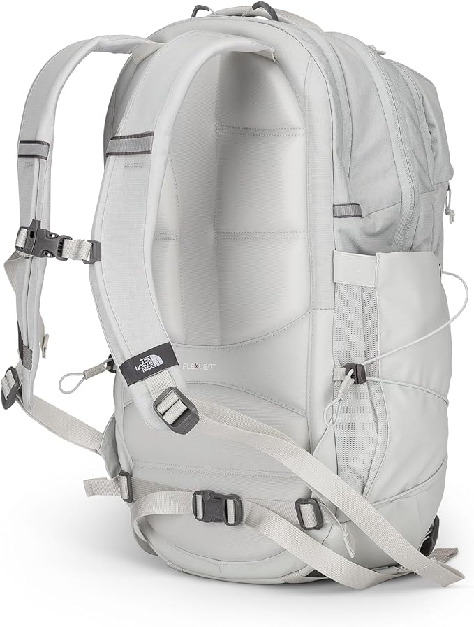 The North Face Women's Borealis Commuter Laptop Backpack - Everyday Travel Bag, Laptop Sleeve, Reflective Details, Tin Grey Dark Heather, One Size