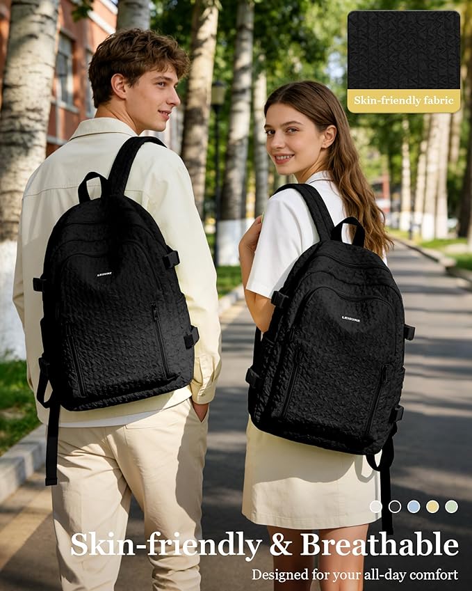 weradar Lightweight Middle School Bag For Teens Girls,Kawaii Backpack For College Students,Aesthetic Black Bookbag,Cute School Backpack For Women Casual Daypack
