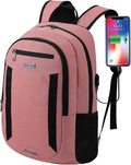 MAXTOP Travel Laptop Backpack Business Backpacks with USB Charging Port Water Resistant School College Bookbag
