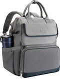 Laptop Backpack for Women & Men. 15.6 Inch Computer Backpack for Work Business, Waterproof Teacher Nurse Bag with Large Capacity, Lightweight College Bookbag Bags, Casual Daypack for Travel Grey