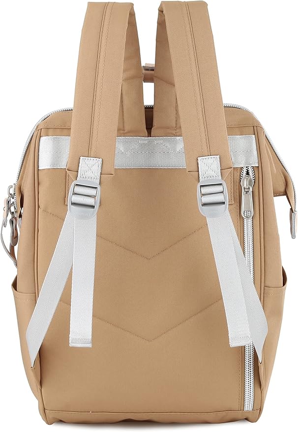 himawari Laptop Backpack for Women&Men Travel With USB Charging Port Large Business Bag Water Resistant College Computer Doctor (1881-Camel, Regular)