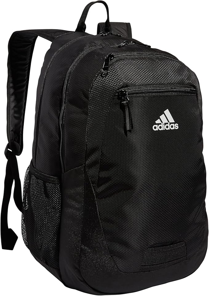 adidas Unisex Foundation Backpack for Laptop, Large Durable Athletic Gym Bag