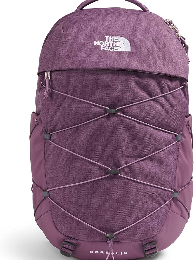 The North Face Women's Borealis Commuter Laptop Backpack - Everyday Travel Bag, Laptop Sleeve, Reflective Details, Chroma Purple Light Heather/Hushed Lavender, One Size