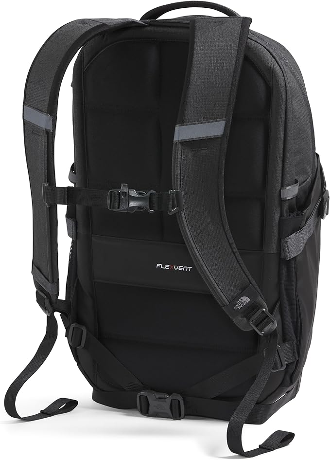 The North Face Recon Everyday Laptop Backpack - Daypack, Water Repellent, Laptop Sleeve, 2 Water Bottle Pockets, Asphalt Grey Light Heather/TNF Black-NPF, One Size