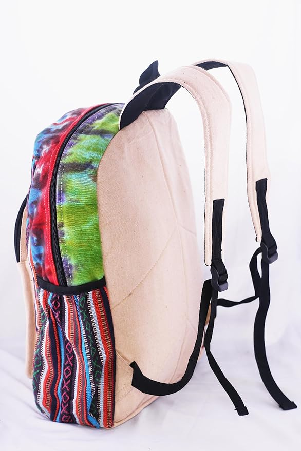 Anitya Hemp Backpack, Multi-Functional Pockets, Eco-Friendly, Unisex, Hiking Daypack, Durable Rucksack (AHLB03)