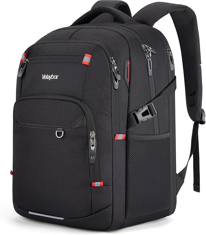 40L Expandable Laptop Backpack, Anti-thief Travel Backpack, Airline Approved Business Waterproof Carry on Luggage, Fits 15.6" Laptop for Men Women