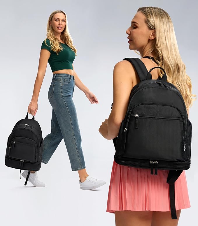 Gym Backpack for Women Men, Lightweight Gym Bag with Shoe Compartment, Waterproof Workout Backpack with Wet Pocket