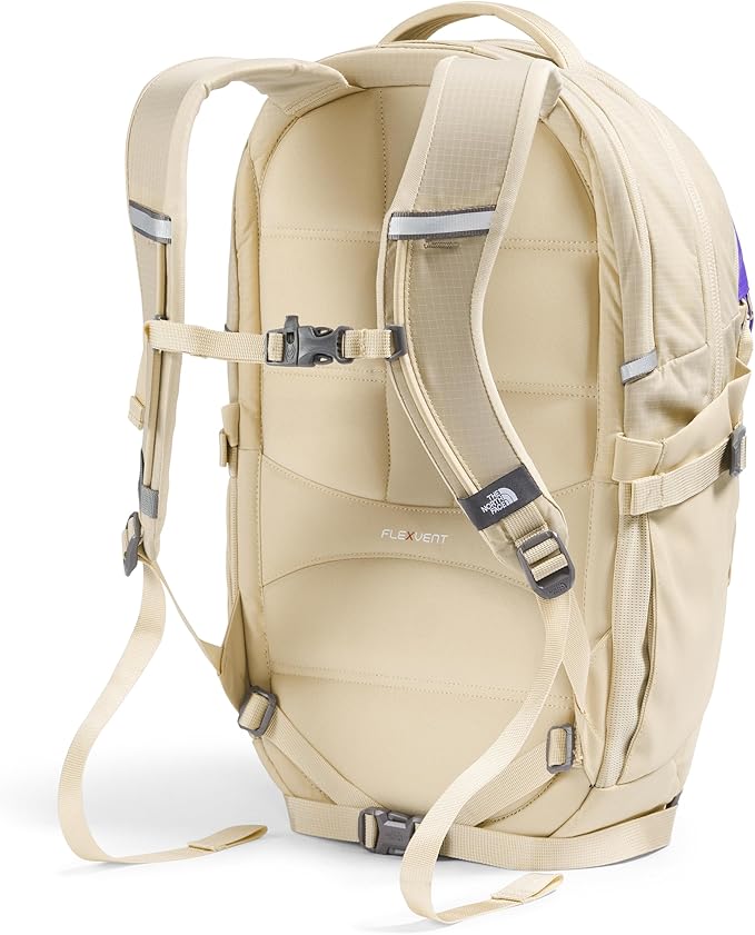 The North Face Women's Recon Everyday Laptop Backpack, Gravel/Optic Violet, One Size