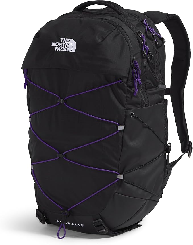 The North Face Women's Borealis Commuter Laptop Backpack, TNF Black/Peak Purple, One Size