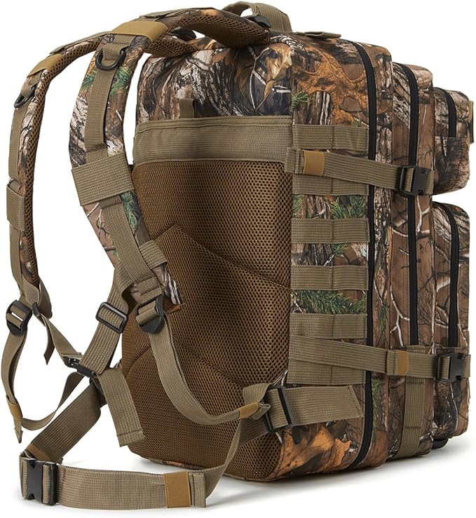 QT&QY 45L Military Tactical Backpacks Molle Army Assault Pack 3 Day Bug Out Bag Hiking Treeking Rucksack…