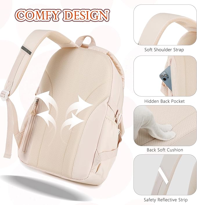 AO ALI VICTORY Backpack for Women Girls Set with Pencil Case 15.6 Inch Laptop School Bag Kids Elementary College Backpacks