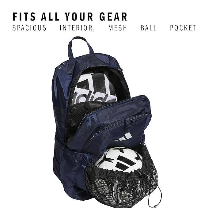 adidas Stadium 3 Soccer Backpack with Ball Pocket, 36L