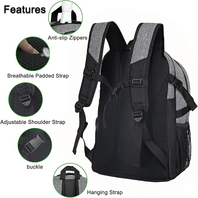 Soccer Backpack for Men and Women,Sports Bag with Ball Compartment,Gym Backpack with Shoe Compartment