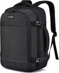 Asenlin Travel Backpack for Women Men,Flight Approved Carry On Luggage 30L Water Resistant Business Mochila Work Laptop Backpacks Fits TSA 15.6 Inch Computer College Weekender Outdoor Hiking-Black