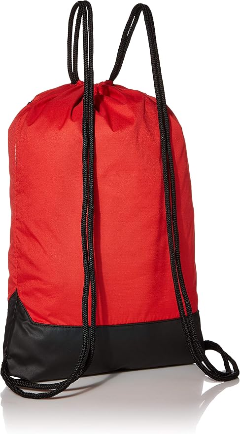 Nike Brasilia Training Gymsack, Drawstring Backpack with Zipper Pocket and Reinforced Bottom, University Red/University Red