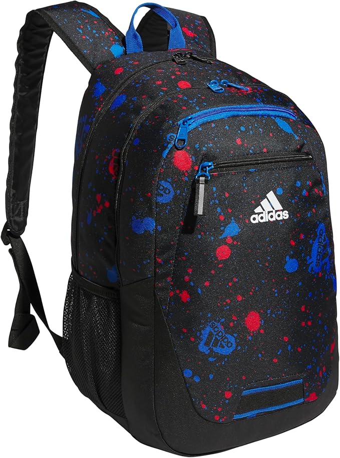 adidas Unisex Foundation Backpack for Laptop, Large Durable Athletic Gym Bag