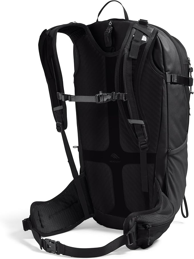 The North Face Basin 36 Liter Technical Daypack with Rain Cover | Unisex Backpack, Padded Hipbelt, Chest Strap, Hiking Pole Attachment, TNF Black/TNF Black-NPF, One Size