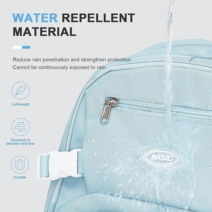 Lightweight Backpack for College & High School Backpack With Lots of Pockets Cute School Bag for Girls Boys, Large Capacity Bookbag for Women Men, Waterproof Teens Casual Daypack Backpack(Blue)