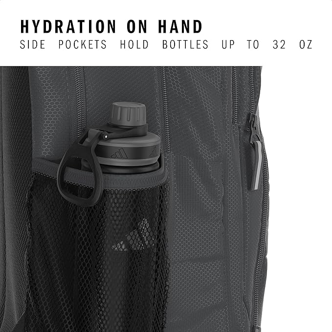 adidas Primetime Large Backpack for women and men, big bag with laptop sleeve