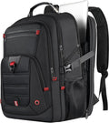 Z-MGKISS Extra Large Backpack for Men, Gaming Laptop Travel Bag Fits 18.4-19" Laptops, TSA Flight-Approved Backpack, Anti-Theft Gym College Business Work Mens Daypack, Black