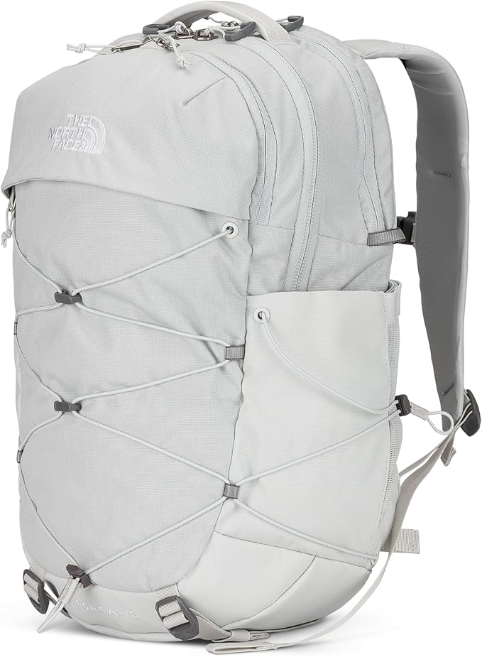 The North Face Women's Borealis Commuter Laptop Backpack - Everyday Travel Bag, Laptop Sleeve, Reflective Details, Tin Grey Dark Heather, One Size