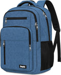 Black Backpack for Men Women, School Backpack for Boys Girls Teens, 15.6 Inch Laptop Backpacks with Reinforced Straps, Water Resistent Book bag, Work College Bookbag, back pack, Mochila para hombre