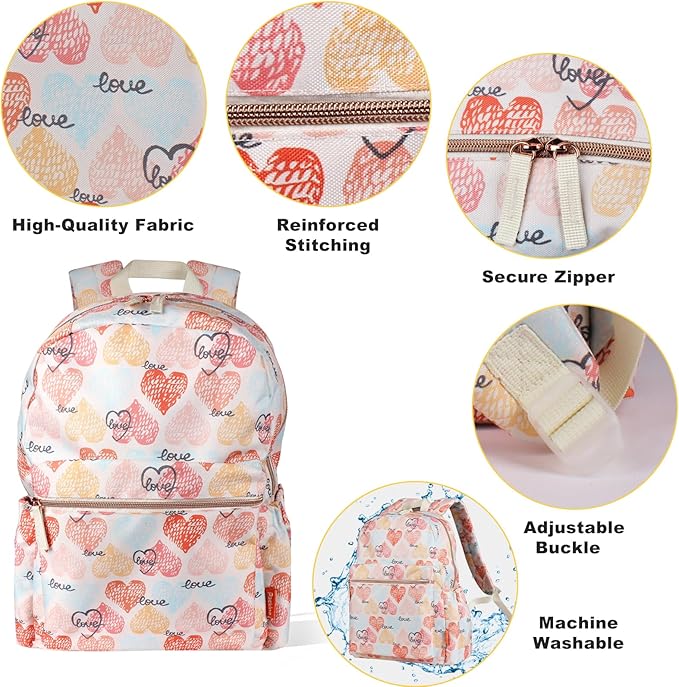 Backpack for School Teens Boys Girls, Lightweight Casual Backpacks for Men and Women, Classic Basic Water Resistant Casual Daypack, 15.6 Inch Laptop Bookbag for College High School Work Travel
