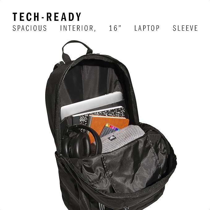 adidas Excel 6 School Backpack – Bookbag for Laptop Work Travel, 34L