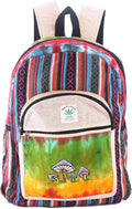 Anitya Hemp Backpack, Multi-Functional Pockets, Eco-Friendly, Unisex, Hiking Daypack, Durable Rucksack (AHLB03)