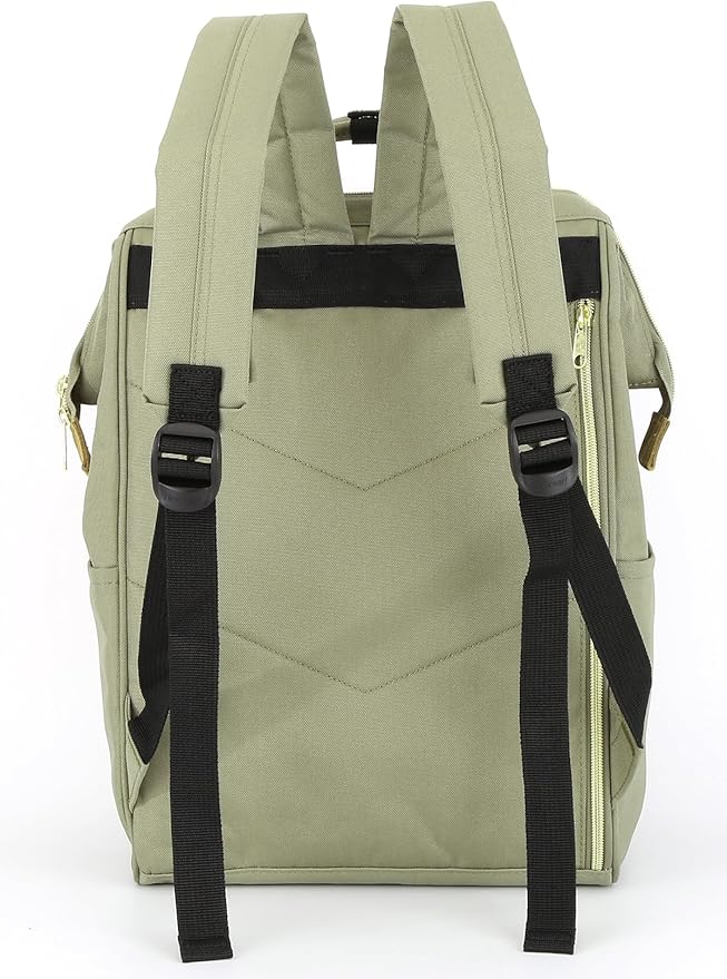 Himawari Travel Backpack with USB Charging Port 15.6 Inch Doctor Work Bag laptop backpack for Women&Men(9001- Olive Green-24#)