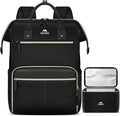 MATEIN Lunch Backpack, 15.6 Inch Laptop Backpack with Lunch Box, Stylish Nurse, Teacher Work Backpacks with Insulated Compartment, Meal Prep Bag for Women Men Commute Outdoor Picnic Camping, 2Pcs Set
