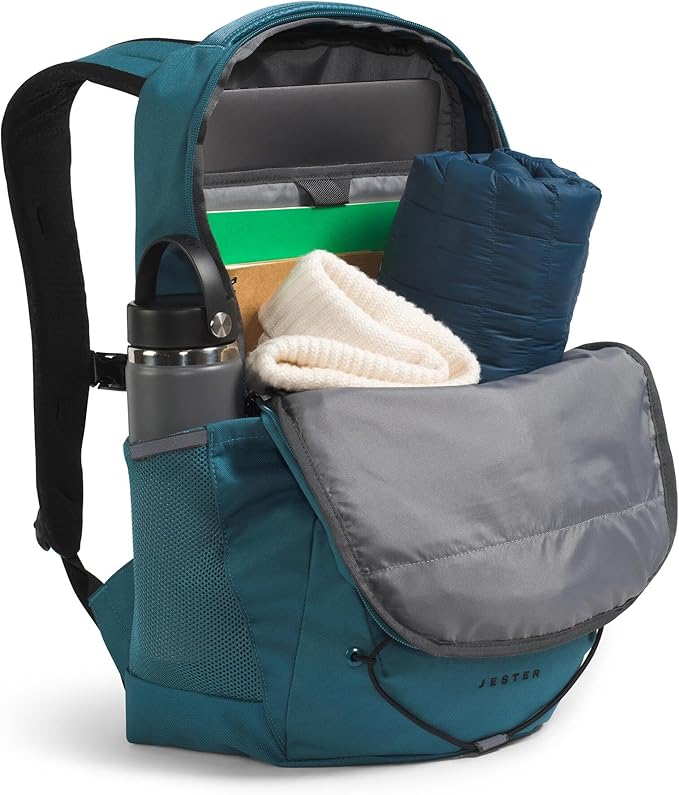 The North Face Jester Everyday Laptop Backpack - Commuter Daypack, Water Repellent, Laptop Sleeve, Space/TNF Black, One Size