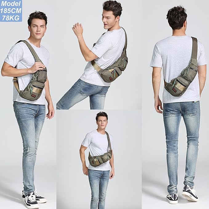 NICGID Sling Bag Chest Shoulder Backpack Crossbody Bags Casual Daypack for Men Women