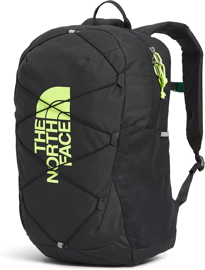 The North Face Kids' Court Jester Backpack - Water-Repellent Travel Bag, Spacious Main Compartment, for Tweens/Young Teens, Asphalt Grey/Led Yellow-NPF, One Size
