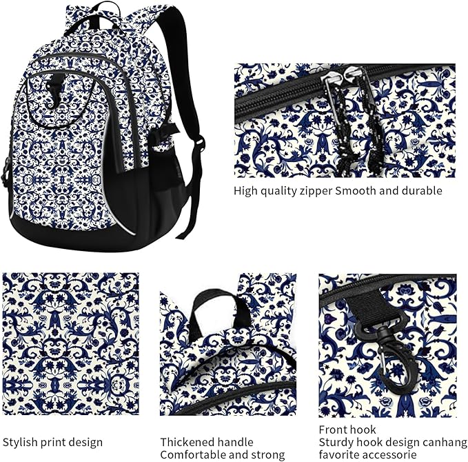 rickyh style School Backpack Travel Bag for Men & Women Lightweight College Back Pack with Laptop Compartmen