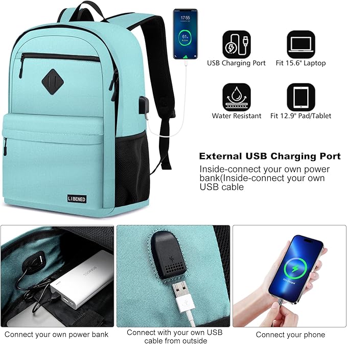 School backpack for Teen Boys, Backpack for Men,15.6 inch Laptop Backpack, Choice for School and College Back Pack