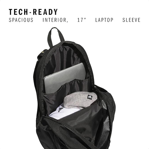 adidas Prime Backpack for Work, Travel Bag for Women and Men with Padded Compartment for Laptop